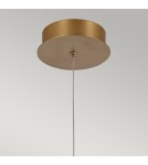 Pendant lamps - Quintiesse Demark pendant lamp - Brushed gold Elstead Lighting QN-DEMARK-1P-BG - product 5