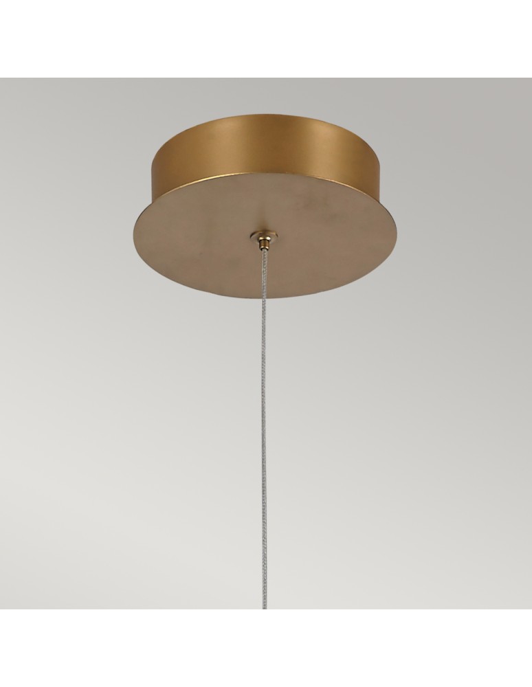 Pendant lamps - Quintiesse Demark pendant lamp - Brushed gold Elstead Lighting QN-DEMARK-1P-BG - product kolory-swiatla.pl 5