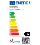 Pendant lamps - Quintiesse Demark pendant lamp - Brushed gold Elstead Lighting QN-DEMARK-1P-BG - product 8