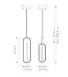 Pendant lamps - Quintiesse Demark pendant lamp - Brushed gold Elstead Lighting QN-DEMARK-1P-BG - product 9