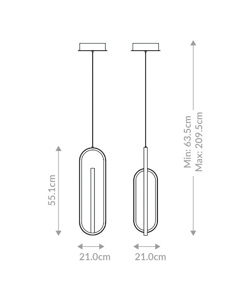 Quintiesse Lampa wisząca Demark - Szczotkowane złoto QN-DEMARK-1P-BG