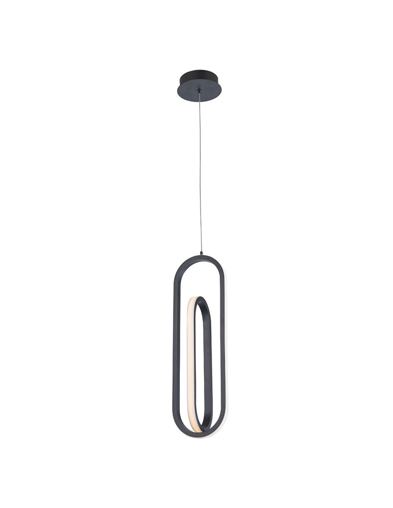 Quintiesse Lampa wisząca Demark - Matowa czerń QN-DEMARK-1P-BK