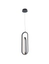 Quintiesse Demark Pendant Lamp - Matte Black Elstead Lighting QN-DEMARK-1P-BK