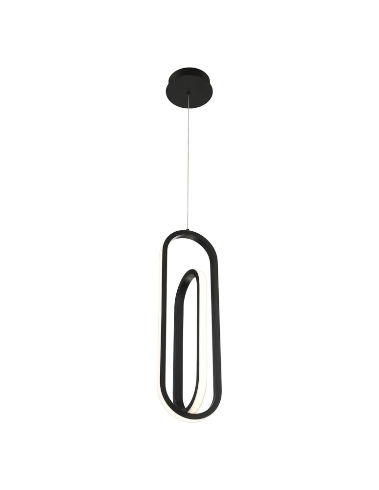 Pendant lamps - Quintiesse Demark Pendant Lamp - Matte Black Elstead Lighting QN-DEMARK-1P-BK - product kolory-swiatla.pl 2