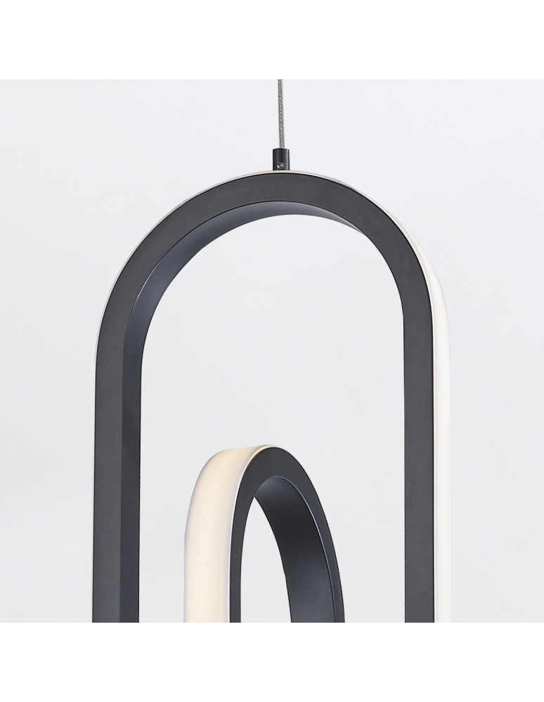 Quintiesse Lampa wisząca Demark - Matowa czerń QN-DEMARK-1P-BK