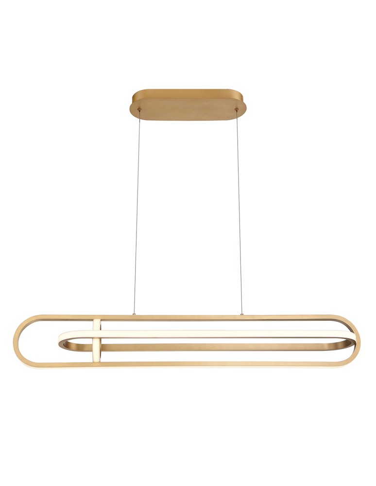 Pendant lamps - Quintiesse Demark island lamp - Brushed gold Elstead Lighting QN-DEMARK-LP-BG - product kolory-swiatla.pl 2