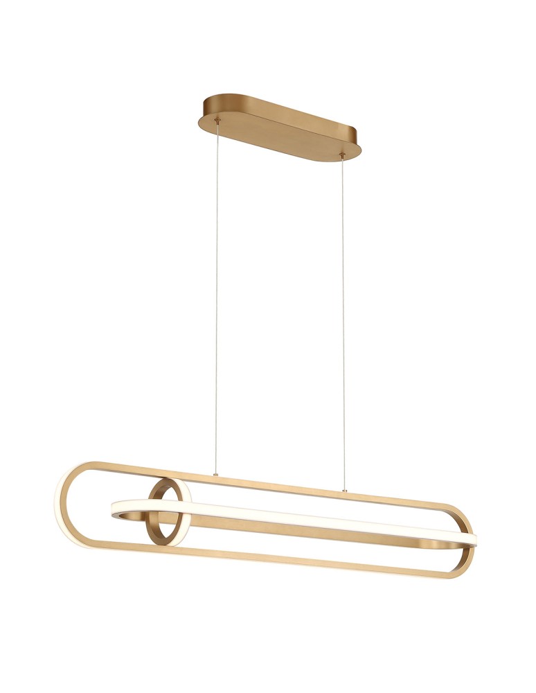 Quintiesse Lampa wyspowa Demark - Szczotkowane złoto QN-DEMARK-LP-BG