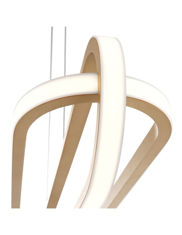 Pendant lamps - Quintiesse Demark island lamp - Brushed gold Elstead Lighting QN-DEMARK-LP-BG - product kolory-swiatla.pl 4