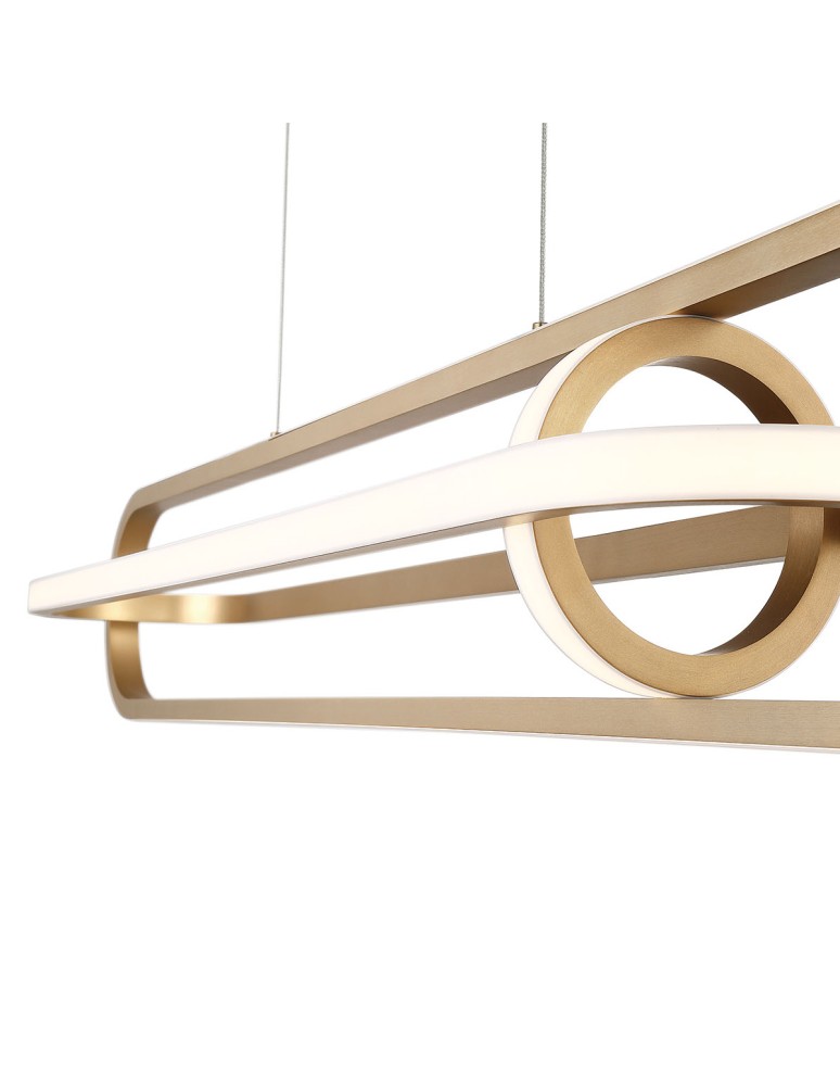 Pendant lamps - Quintiesse Demark island lamp - Brushed gold Elstead Lighting QN-DEMARK-LP-BG - product kolory-swiatla.pl 5