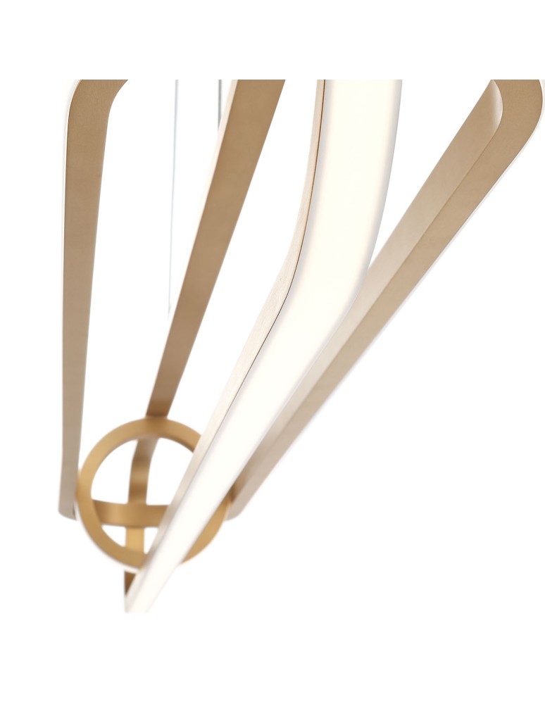 Pendant lamps - Quintiesse Demark island lamp - Brushed gold Elstead Lighting QN-DEMARK-LP-BG - product kolory-swiatla.pl 6