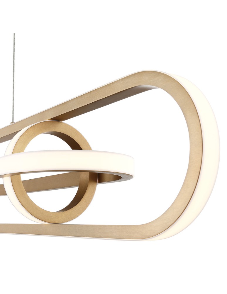 Pendant lamps - Quintiesse Demark island lamp - Brushed gold Elstead Lighting QN-DEMARK-LP-BG - product kolory-swiatla.pl 7