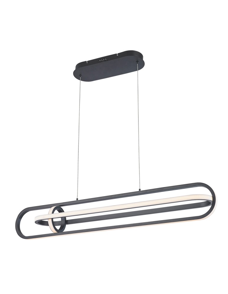 Pendant lamps - Quintiesse Demark island lamp - Matte black Elstead Lighting QN-DEMARK-LP-BK - product kolory-swiatla.pl 1