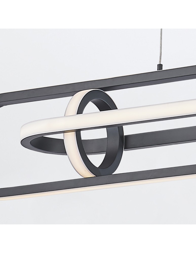 Quintiesse Lampa wyspowa Demark - Matowa czerń QN-DEMARK-LP-BK