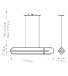 Quintiesse Lampa wyspowa Demark - Matowa czerń QN-DEMARK-LP-BK