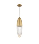 Pendant lamps - Quintiesse Ecrou pendant lamp - Brushed gold Elstead Lighting QN-ECROU-1P-BG. - product 1
