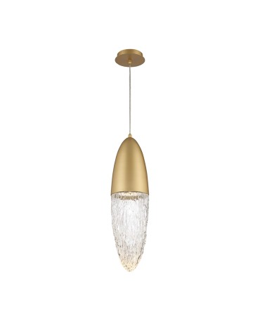 Quintiesse Ecrou pendant lamp - Brushed gold Elstead Lighting QN-ECROU-1P-BG.