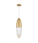 Pendant lamps - Quintiesse Ecrou pendant lamp - Brushed gold Elstead Lighting QN-ECROU-1P-BG. - product 2
