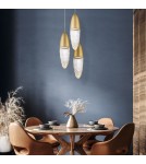 Pendant lamps - Quintiesse Ecrou pendant lamp - Brushed gold Elstead Lighting QN-ECROU-1P-BG. - product 6