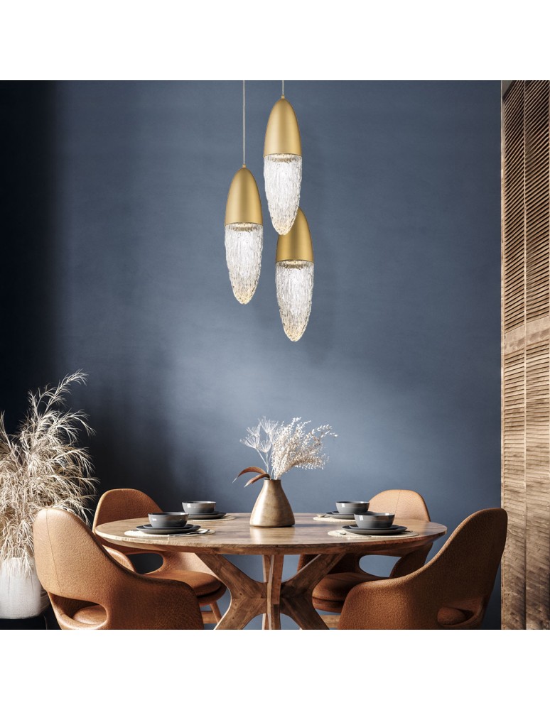 Quintiesse Lampa wisząca Ecrou - Szczotkowane złoto QN-ECROU-1P-BG Quintiesse Lampa wisząca Ecrou - Szczotkowane złoto QN-ECROU-1P-BG