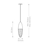 Quintiesse Lampa wisząca Ecrou - Matowa czerń QN-ECROU-1P-BK