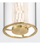 Pendant lamps - Quintiesse Espada Pendant Lamp - Brushed Gold Elstead Lighting QN-ESPADA-1P-BG - product 4
