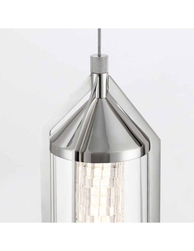 Pendant lamps - Quintiesse Espada Pendant Lamp - Polished Chrome Elstead Lighting QN-ESPADA-1P-PC - product kolory-swiatla.pl 4