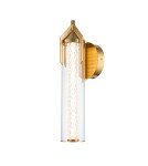 Bathroom wall lamps - Quintiesse Espada wall lamp - Brushed gold IP44 Elstead Lighting QN-ESPADA-1W-BG - product 1