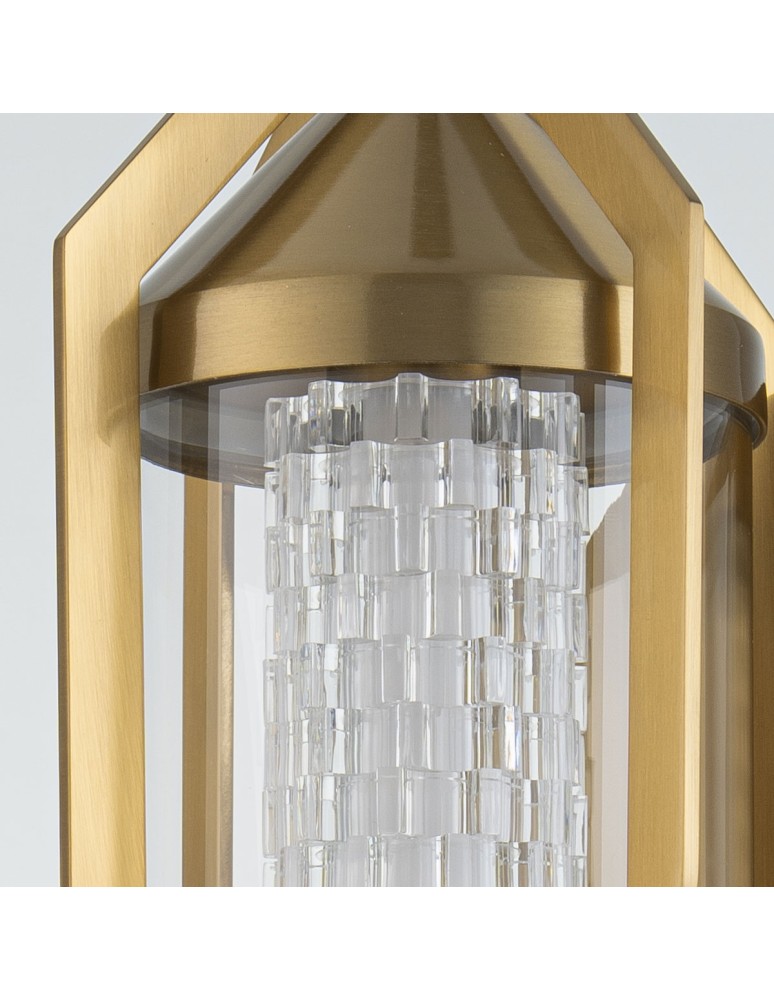 Bathroom wall lamps - Quintiesse Espada wall lamp - Brushed gold IP44 Elstead Lighting QN-ESPADA-1W-BG - product kolory-swiatla.pl 5