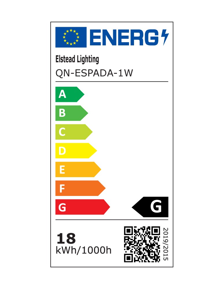 Bathroom wall lamps - Quintiesse Espada wall lamp - Brushed gold IP44 Elstead Lighting QN-ESPADA-1W-BG - product kolory-swiatla.pl 7