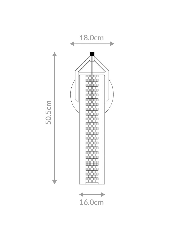 Quintiesse Kinkiet Espada - Szczotkowane złoto QN-ESPADA-1W-BG