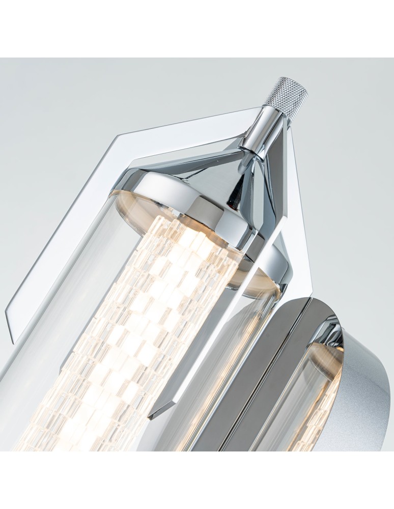 Bathroom wall lamps - Quintiesse Espada wall lamp - Polished chrome IP44 Elstead Lighting QN-ESPADA-1W-PC - product kolory-swiatla.pl 2