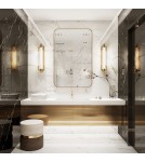 Quintiesse Kinkiet Espada - Szczotkowane złoto QN-ESPADA-2W-BG