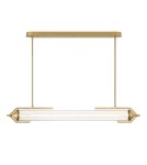Pendant lamps over the island - Quintiesse Espada Island Lamp - Brushed Gold Elstead Lighting QN-ESPADA-LP-BG - product 2