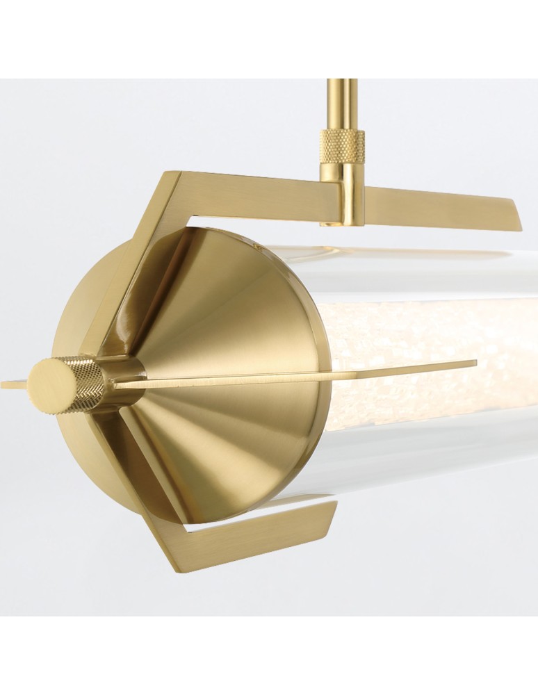 Pendant lamps over the island - Quintiesse Espada Island Lamp - Brushed Gold Elstead Lighting QN-ESPADA-LP-BG - product kolory-swiatla.pl 4
