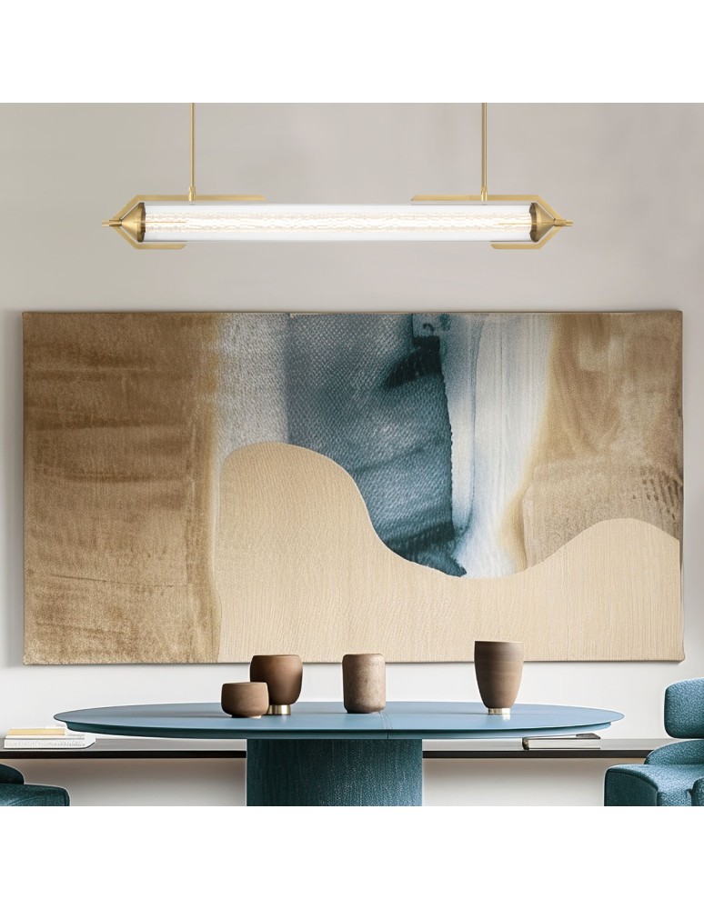 Quintiesse Lampa wyspowa Espada - Szczotkowane złoto QN-ESPADA-LP-BG
