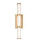 Bathroom wall lamps - Quintiesse Fayton medium LED wall lamp - Brushed gold IP44 Elstead Lighting QN-FAYTON-M-BG - product 2