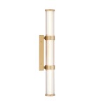 Bathroom wall lamps - Quintiesse Fayton medium LED wall lamp - Brushed gold IP44 Elstead Lighting QN-FAYTON-M-BG - product 3