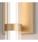Bathroom wall lamps - Quintiesse Fayton medium LED wall lamp - Brushed gold IP44 Elstead Lighting QN-FAYTON-M-BG - product 4