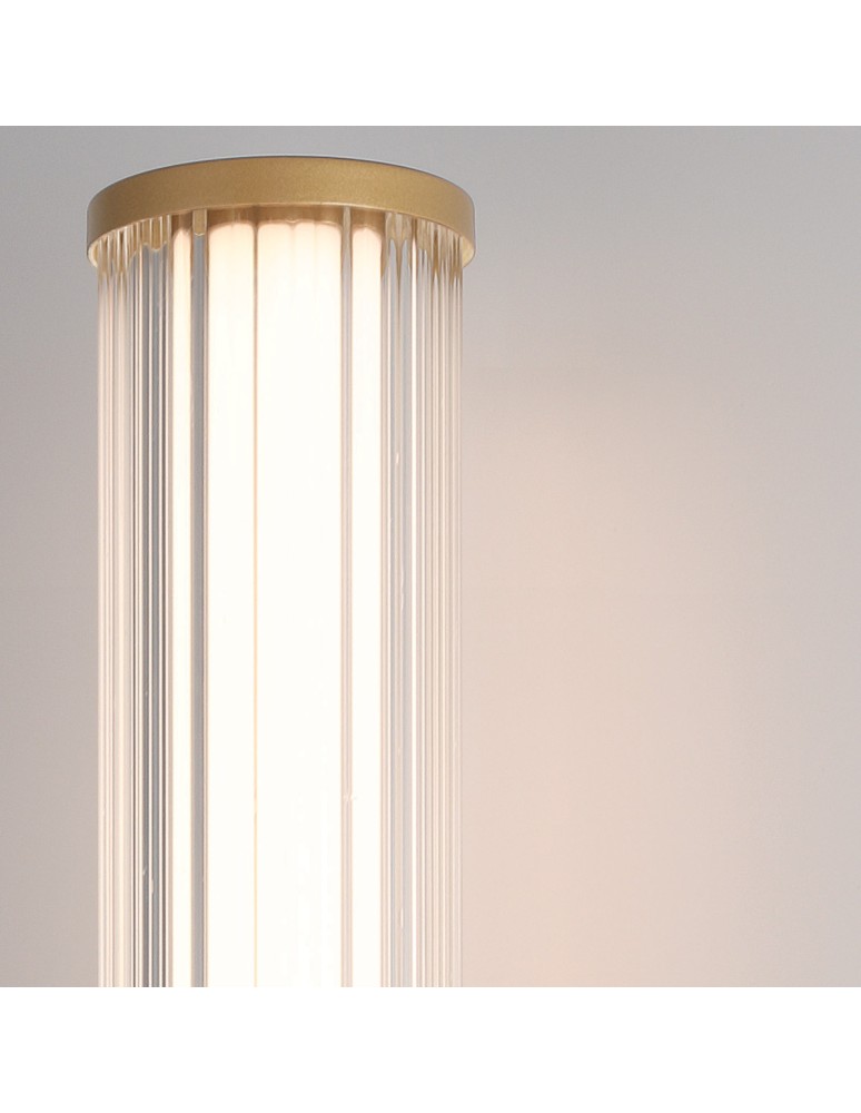 Bathroom wall lamps - Quintiesse Fayton medium LED wall lamp - Brushed gold IP44 Elstead Lighting QN-FAYTON-M-BG - product kolory-swiatla.pl 5