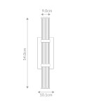 Bathroom wall lamps - Quintiesse Fayton medium LED wall lamp - Brushed gold IP44 Elstead Lighting QN-FAYTON-M-BG - product 11