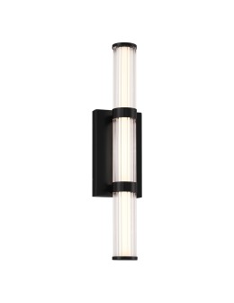 Quintiesse Fayton medium LED wall lamp - Matte black IP44 Elstead Lighting QN-FAYTON-M-BK