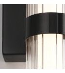 Bathroom wall lamps - Quintiesse Fayton medium LED wall lamp - Matte black IP44 Elstead Lighting QN-FAYTON-M-BK - product 4
