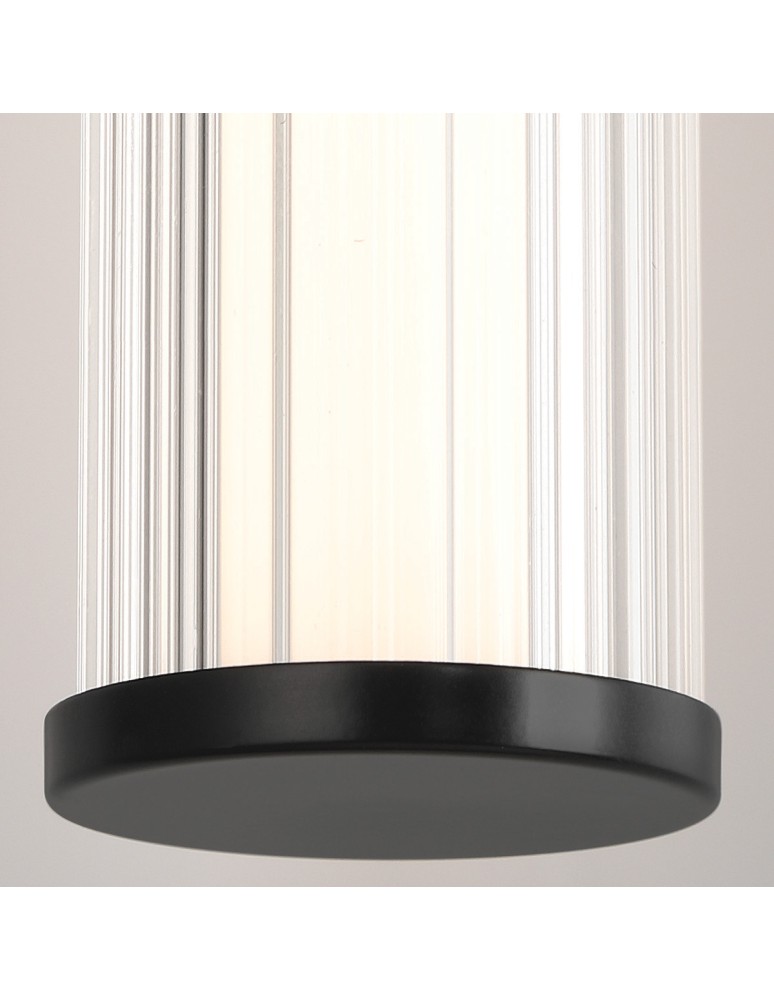 Bathroom wall lamps - Quintiesse Fayton medium LED wall lamp - Matte black IP44 Elstead Lighting QN-FAYTON-M-BK - product kolory-swiatla.pl 5