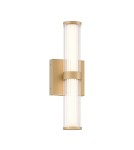 Bathroom wall lamps - Quintiesse Fayton small LED wall lamp - Brushed gold IP44 Elstead Lighting QN-FAYTON-S-BG - product 1