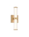 Quintiesse Fayton small LED wall lamp - Brushed gold IP44 Elstead Lighting QN-FAYTON-S-BG