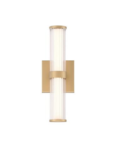 Quintiesse Fayton small LED wall lamp - Brushed gold IP44 Elstead Lighting QN-FAYTON-S-BG - product 2