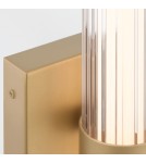 Quintiesse Mały kinkiet LED Fayton - Szczotkowane złoto QN-FAYTON-S-BG