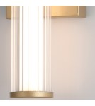 Quintiesse Mały kinkiet LED Fayton - Szczotkowane złoto QN-FAYTON-S-BG