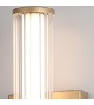 Quintiesse Mały kinkiet LED Fayton - Szczotkowane złoto QN-FAYTON-S-BG