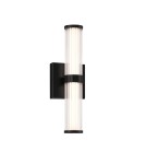 Bathroom wall lamps - Quintiesse Fayton small LED wall lamp - Matte black IP44 Elstead Lighting QN-FAYTON-S-BK - product 1